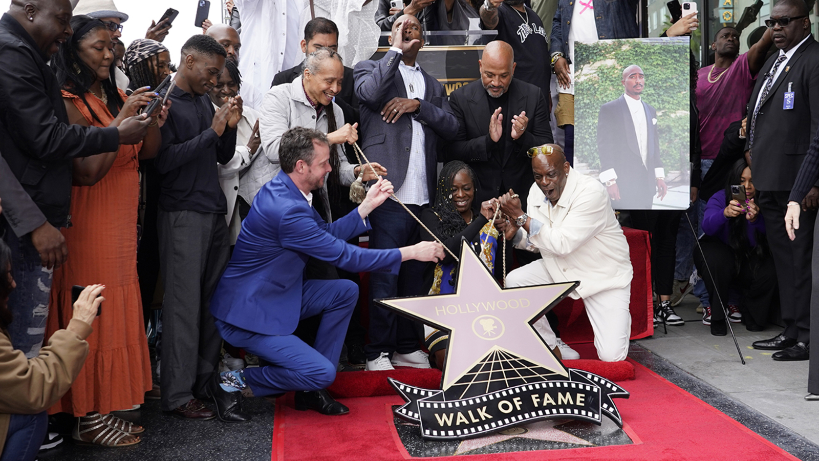Tupac Shakur posthumously honored with star on Hollywood Walk of Fame